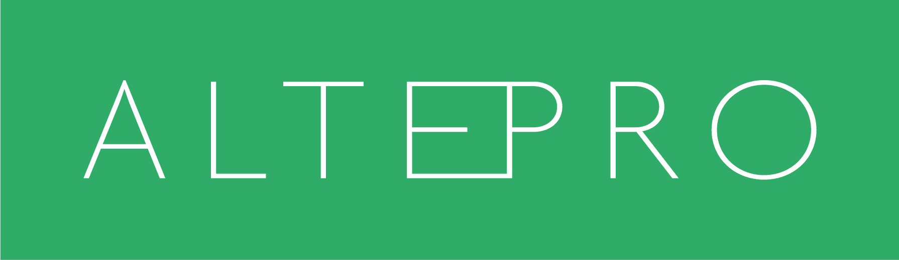 ALTEPRO logo — monochromatická zelená